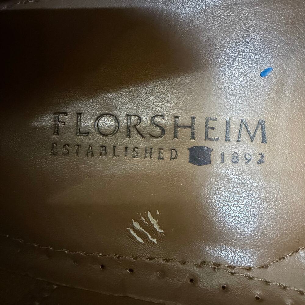 Florsheim Lexington Wingtip Slip-On Tassel Loafers Dress shoe men’s 10.5 D - Picture 9 of 11